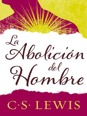 cover image of abolición del hombre